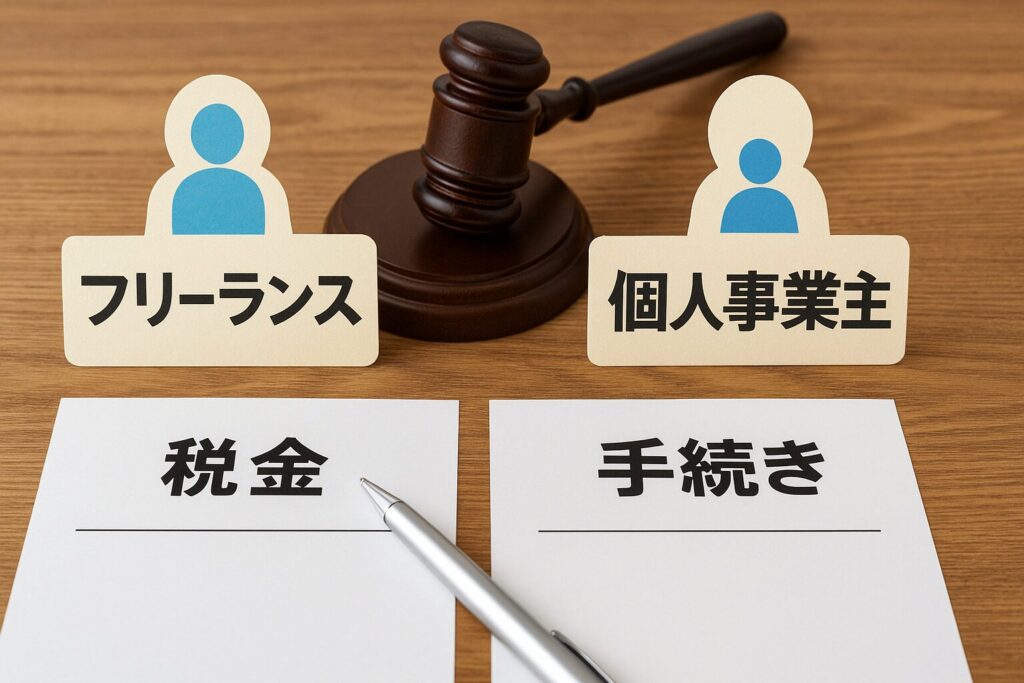 フリーランスと個人事業主の基本的な違いとは
