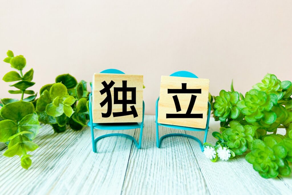 独立の文字