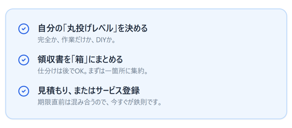 やることチェックリストのスライド