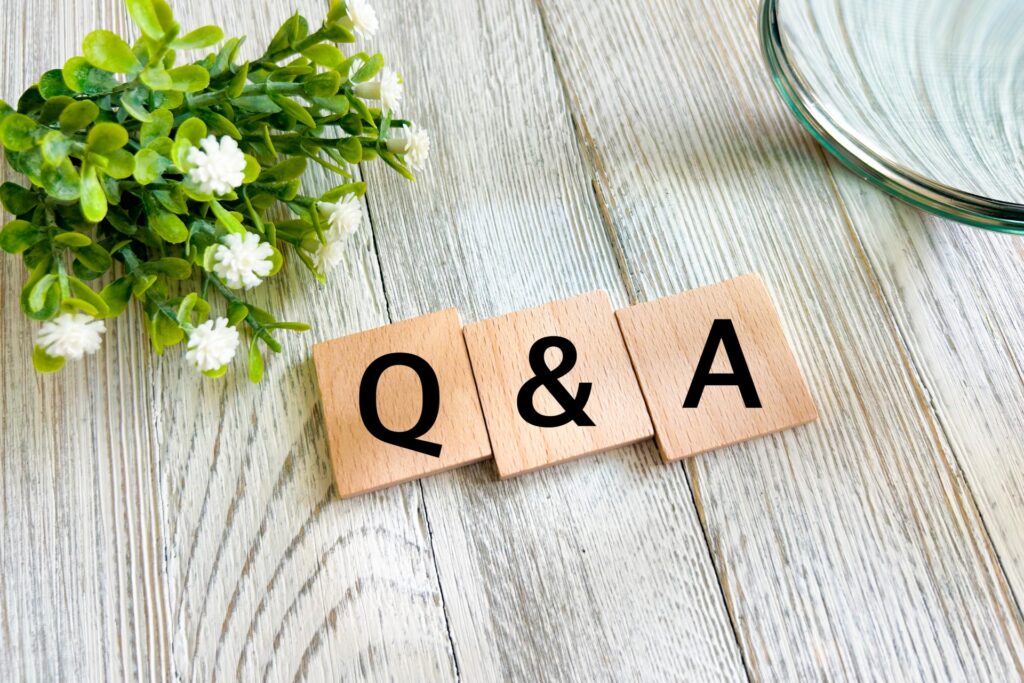 Q＆Aの文字