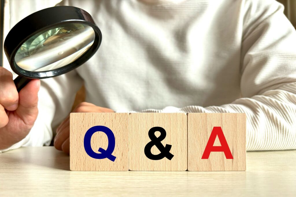 Q&Aの文字