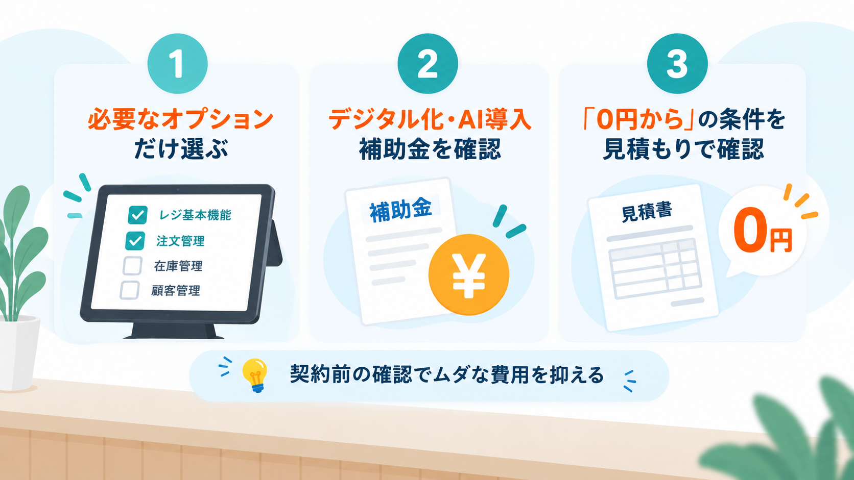 USENレジの費用を抑える3つの方法